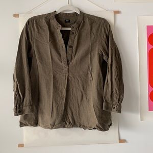 UNIQLO Olive flannel shirt